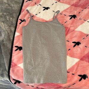 Girls tank top, color is gray, size-girls medium